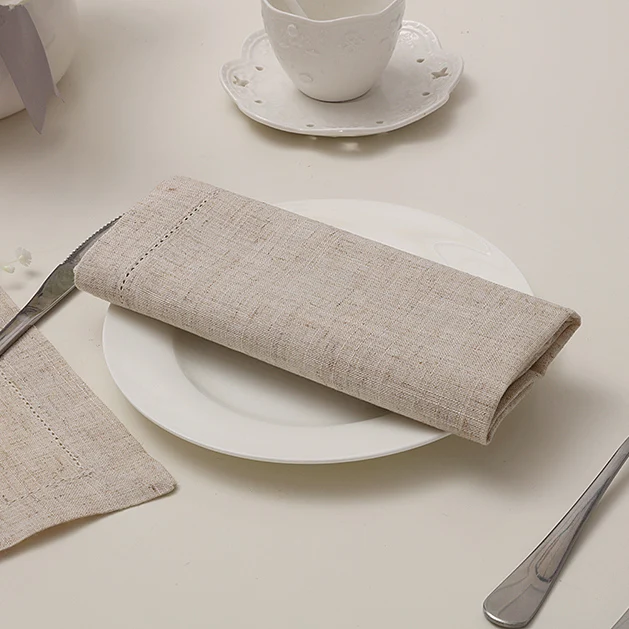 

6PCS/LOT Napkins PolyLinen Napkins Embroidery Napkins Custom Order45*45CM(18x18 inchs) For Party Wedding Free Shipping