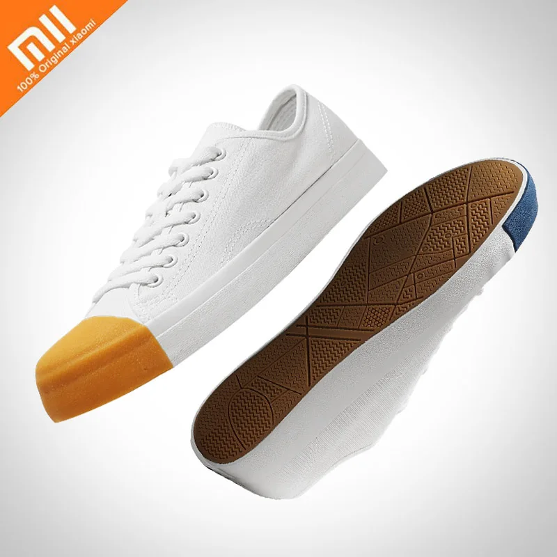 

Xiaomi Mijia Youpin Freetie Match head canvas shoes Hot Classic Small white shoes 3 colors Sport Casual Sneakers for Fashion Boy
