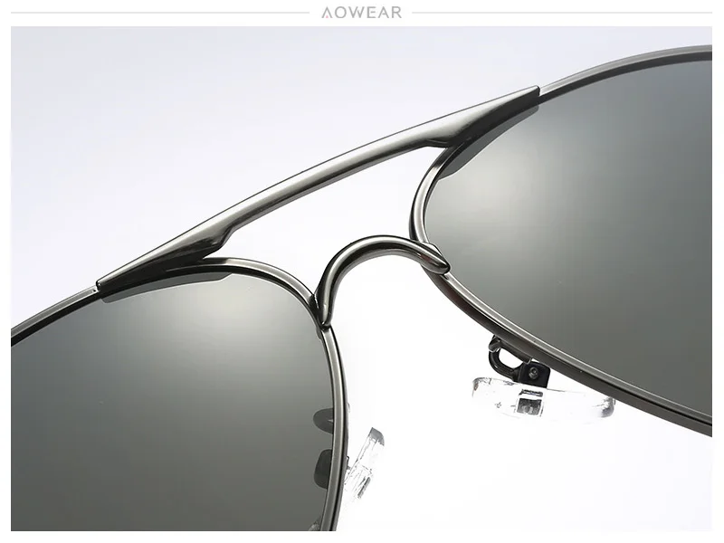 AOWEAR, поляризационные солнцезащитные очки, мужские, для вождения, зеркальные, солнцезащитные очки, мужские, фирменный дизайн, классические, очки пилота, Oculos Gafas De Sol