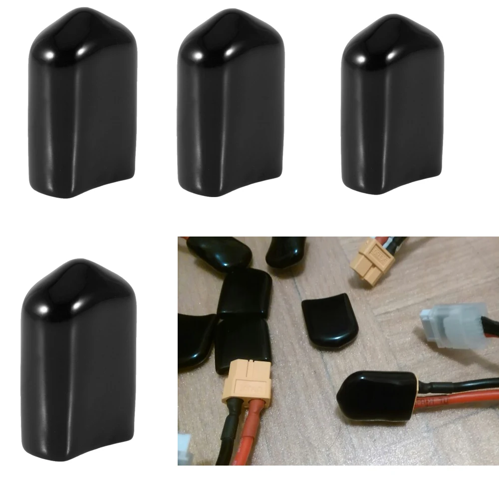 

50pcs/lot Rubber Terminal Insulated Black Protective Cover Caps Case Suitable for XT30/XT60 Connectors