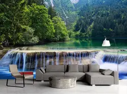 Современные обои на заказ Водопад 3D гостиная украшения диван фон ТВ задний план стены дома