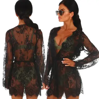 

UK Womens Beachwear Beachwear Cover Up Ladies Summer Mesh Dress