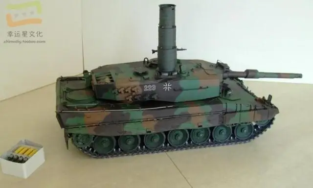1:16 Леопард 2A4 основной боевой танк военная модель 3D бумажная сделай сам форма для