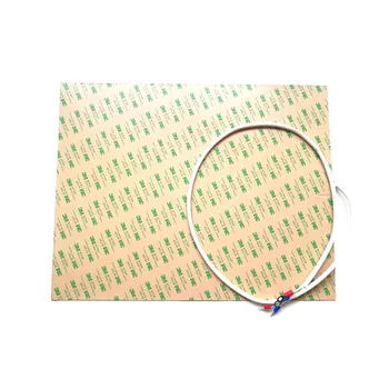 

350*450*1.5mm heat bed for 3d printer 120v 500w adhesive 1 side 100k thermistor 1000mm lead wire out from middle of 350 side