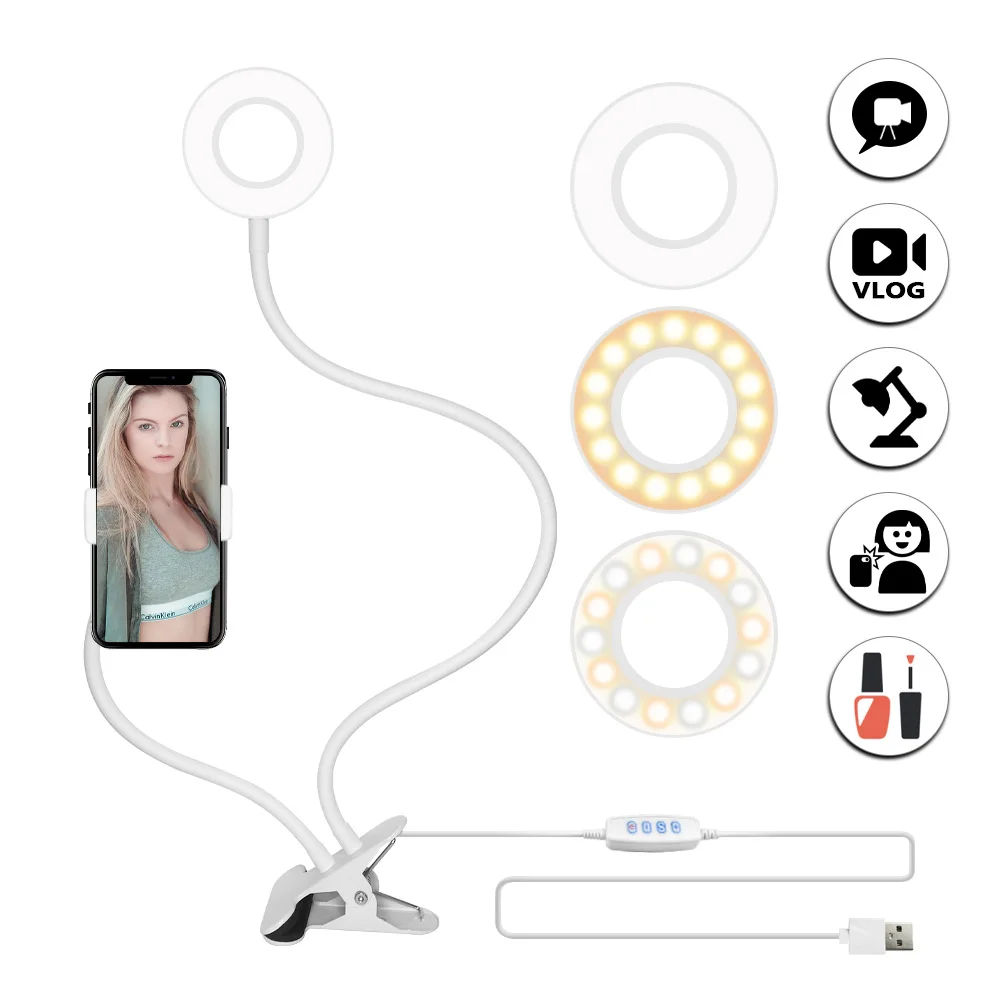 ring light with phone holder-1