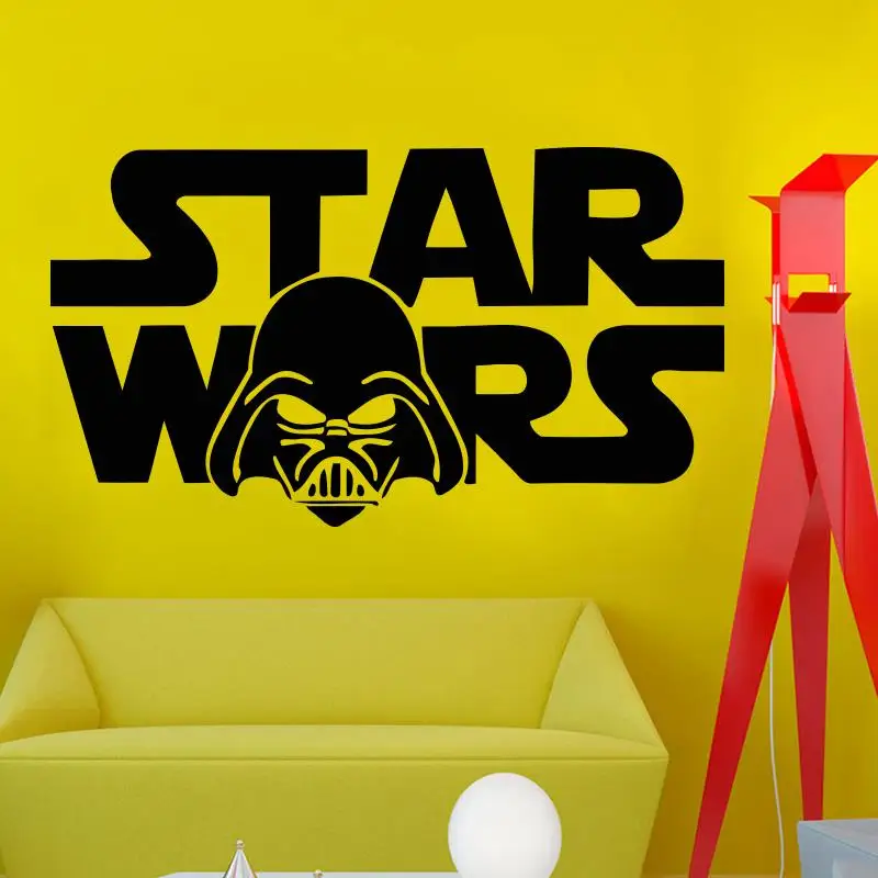 Wall Decal Star Wars Logo Darth Vader Vinyl Sticker Decals Nursery Baby Room Home Decor Bedroom Art Design Interior