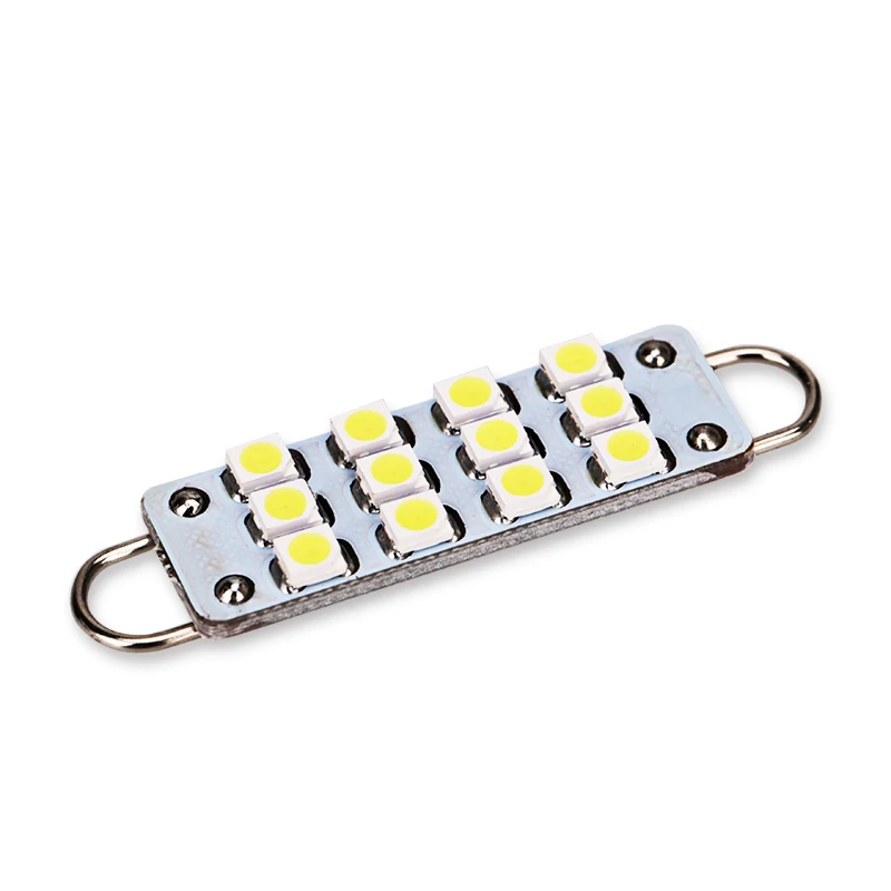 1 шт. 561 562 фестонный светильник 44 мм 12SMD с жесткой петлей светодиодный карго для