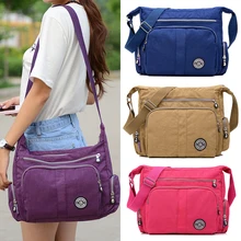 2017 Limitée JINQIAOER Marque Nylon Imperméable Bandoulière Sacs pour Femmes Qualité Kip Style Solide de Grande Capacité D’épaule Sac #6376