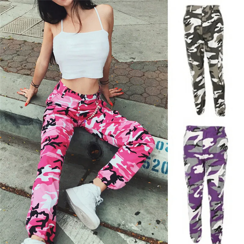 girls pink camo pants