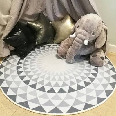 Скандинавский современный минималистский геометрический ковер Кабинет круглый напольный коврик спальня гостиная подвесная корзина прикроватная компьютерная подушка