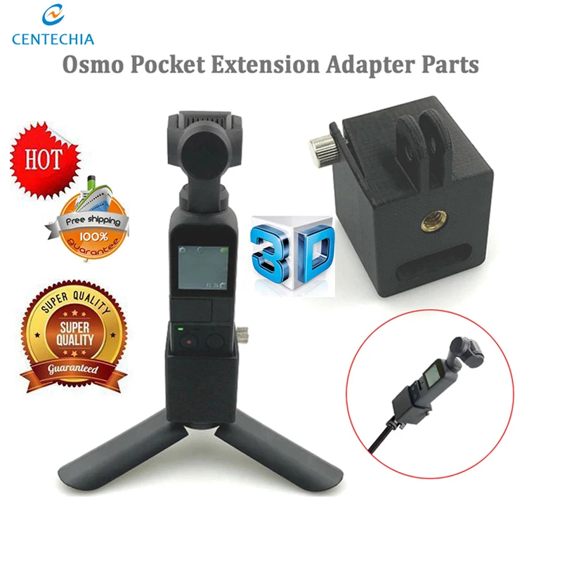 

1/4 Screw Adapter Camera Plate Handheld Gimbal Multifunctional Expanding Switch Module Connection for DJI OSMO POCKET