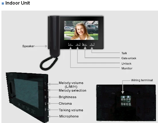

with Photo taking ID card unlocking 7 Inch Color Video Door Phone Video Intercom