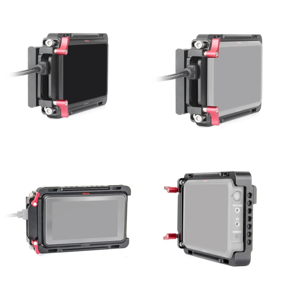 

for Atomos Ninja V Cage 5" 4K HDMI Recording Monitor Form-fitting Cage With Built-in NATO Rails HDMI Cable