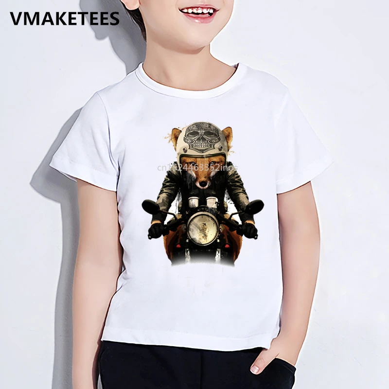 Biker Boy Kids Childrens T Shirt