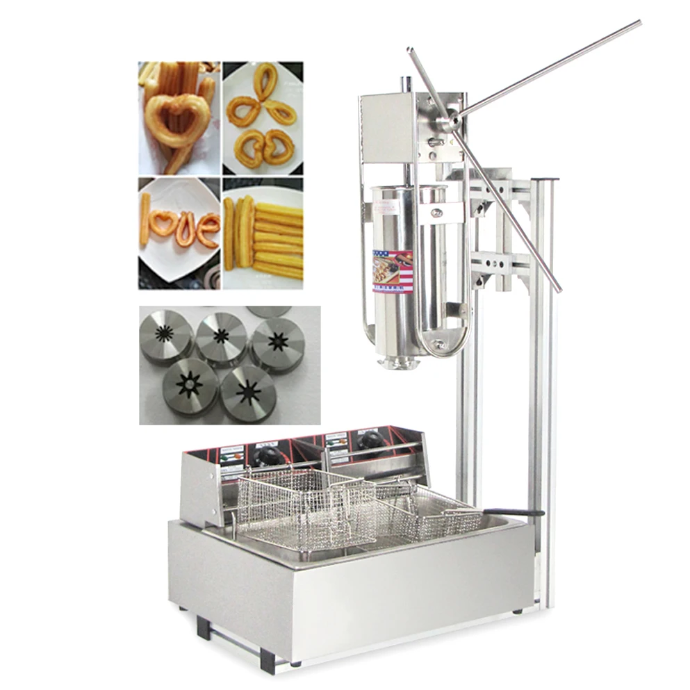 Manual Churros Machine Capacity 5L Commercial Stainless Steel Churro Making without Deep Fryer | Бытовая техника
