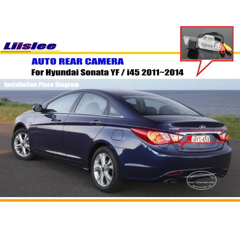 Liislee для hyundai Sonata YF/i45 2011~-камера заднего вида/резервная парковочная камера/NTST PAL/светильник номерного знака