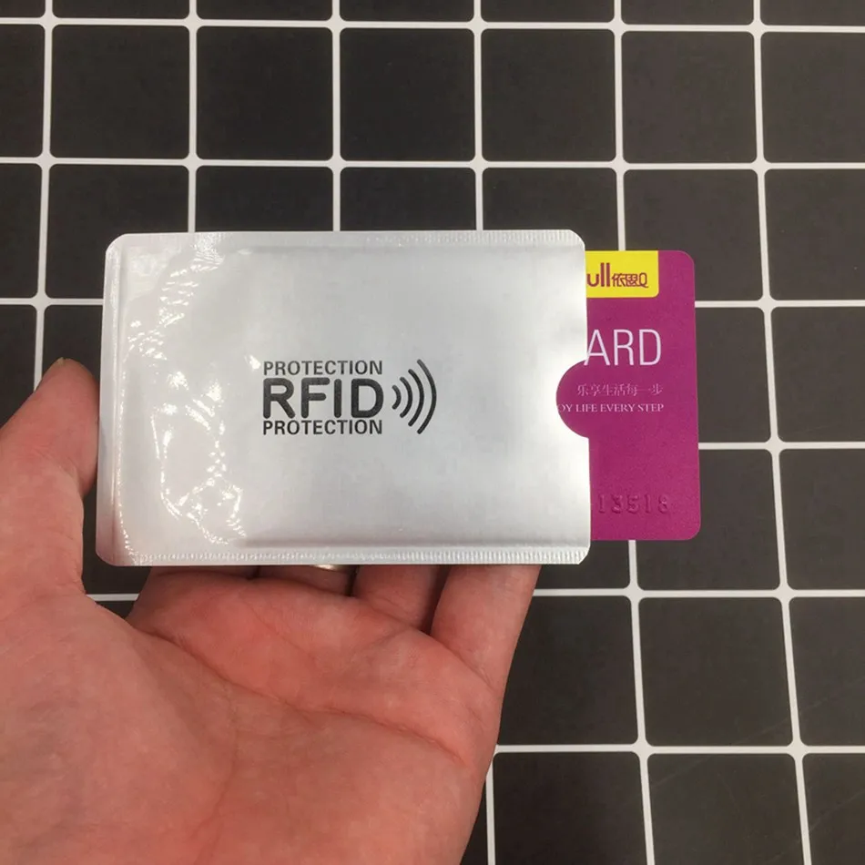 Анти Rfid алюминиевый кошелек Блокировка ридер замок банк держатель для карт Id банковский Чехол для карт Защитный металлический кредитный держатель для карт 6*9,3 см