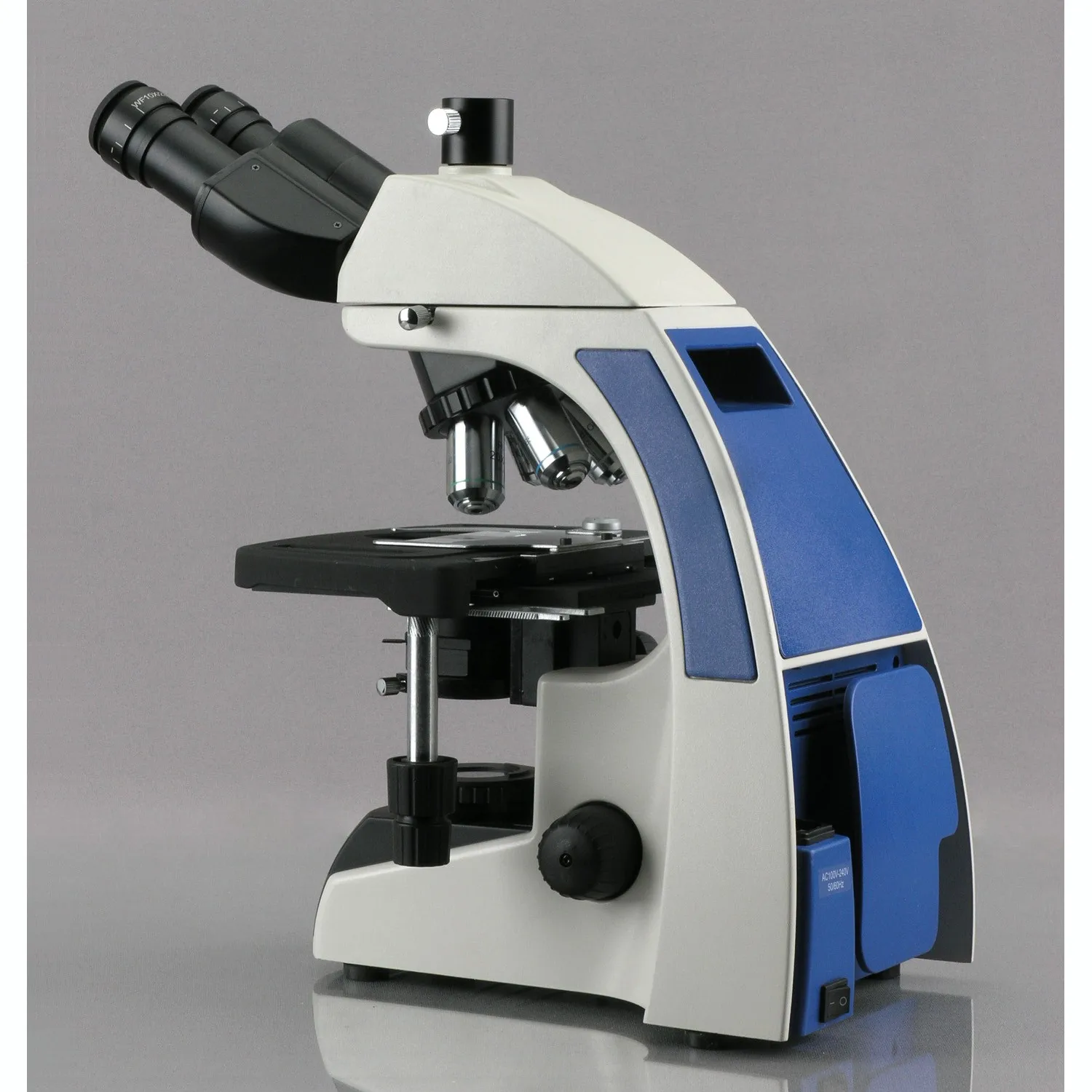 AmScope Infinity Kohler 실험실 삼안 복합 현미경, 40X-2500X 계획