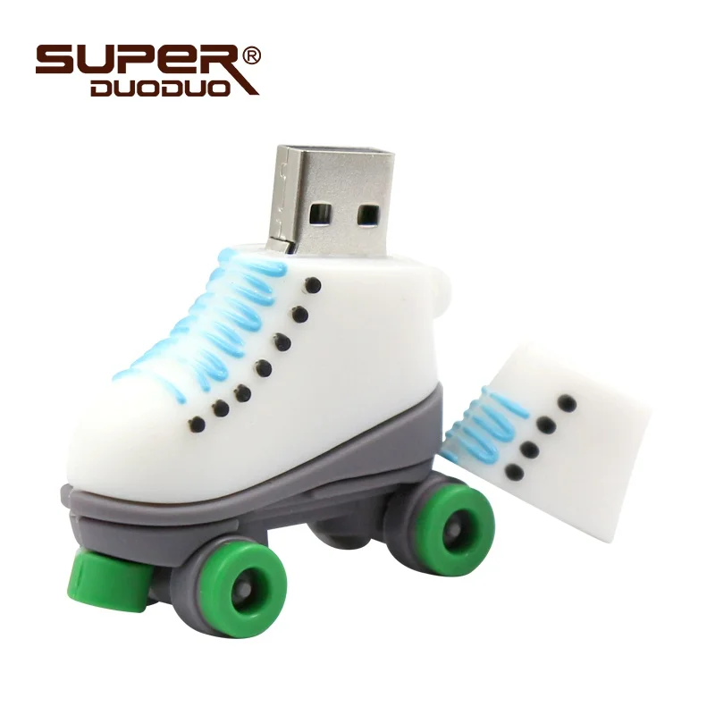 USB флеш накопитель для ледовых коньков 64 Гб 128 ГБ Флешка 4 8 16 32 роликовые коньки