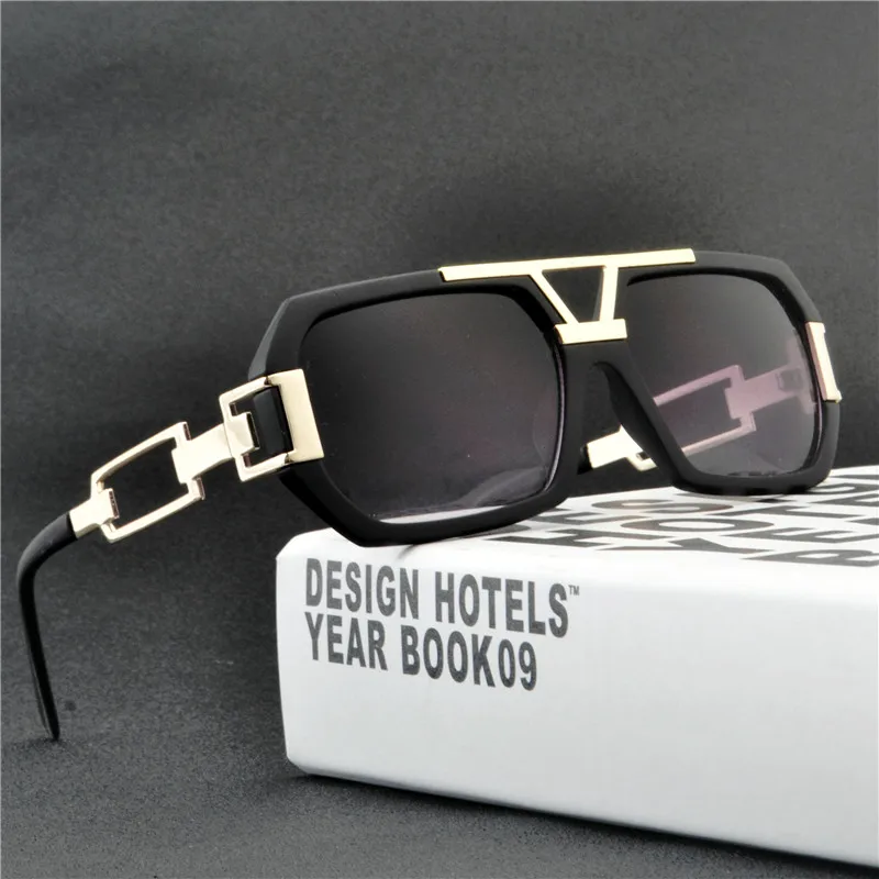 Уникальные MINCL солнцезащитные очки для женщин модные дизайнерские золотые черные плоские большие оправа квадратные очки мужские защитные очки NX