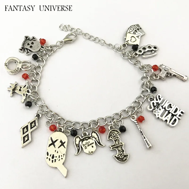 

FANTASY UNIVERSE Freeshipping 1pcs a lot Harley Quinn charm bracelet ZSX02