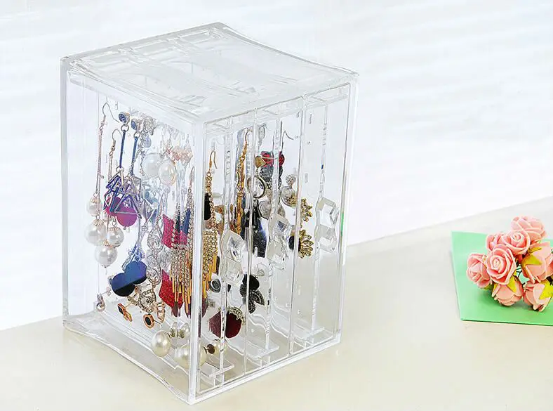 New Fasion PS Material Jewelry Display Holds Up Earrings Earring Holder And Jewelry Organizer Earring Showcase Stand Box
