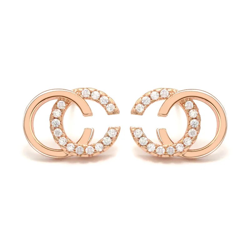 

Fashion new letter earrings , Fashion Jewelry Stud Earrings,C Letters stud earrings.Rose gold C earrings,Letter earring