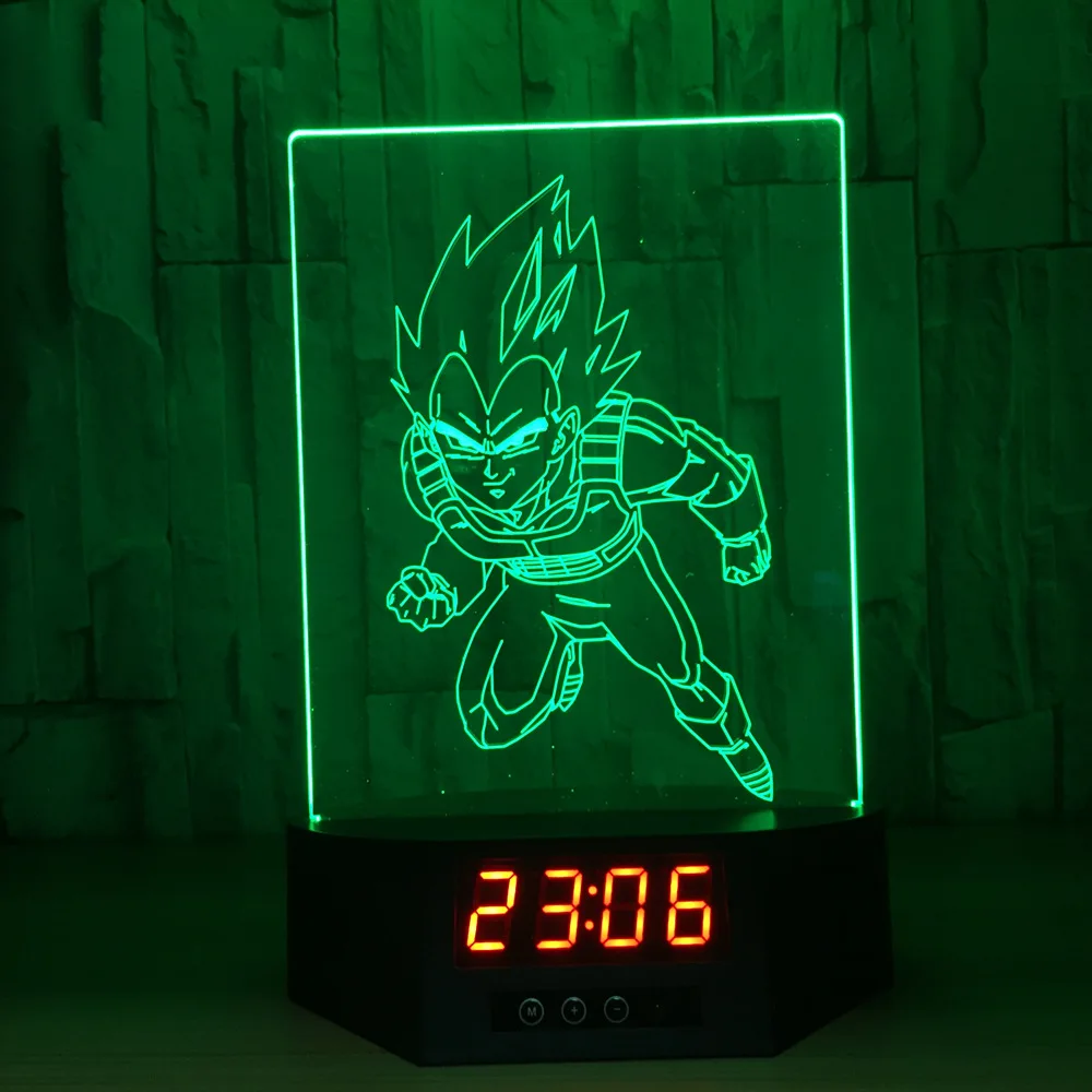 3D семь бусины с драконом Календарь Красочный ночник USB питание зеленый светодиодный свет 099