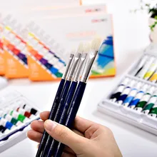 Набор кистей для масляной краски, 8 шт., кисть для акварели, нейлоновая кисть для рисования, кисти для рисования для художников