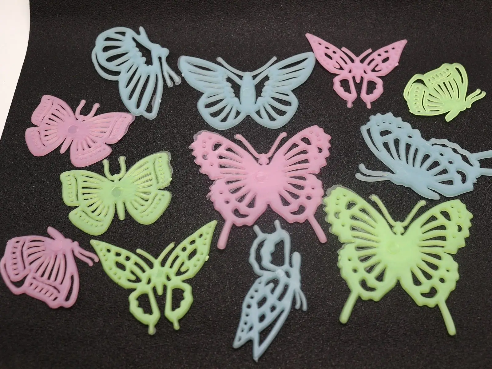Светится в темноте декоративные настенные наклейки бабочки съемные детская комната 12Pcs