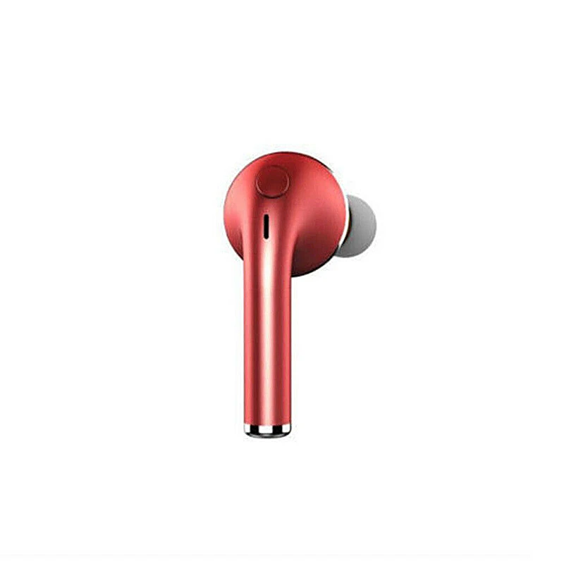 Мини Bluetooth наушники, беспроводные наушники, маленький наушник, Спортивные Bluetooth наушники, гарнитура с микрофоном для всех телефонов - Цвет: Красный