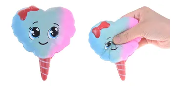 

Sweet Heart Marshmallow Colorful Squishy Jumbo Slow Rising Cute Cotton Squeeze Charms Bread Cake Kid Toys Gift
