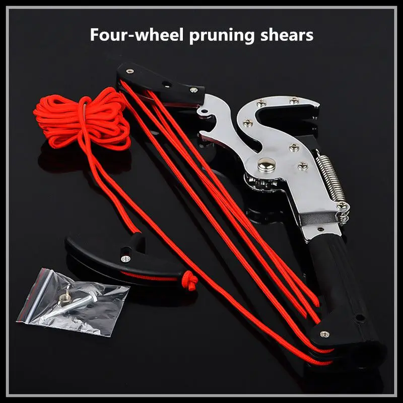 

Four pulleys pruning scissors garden tools high branch scissors gardening scissors outdoors pruning tools