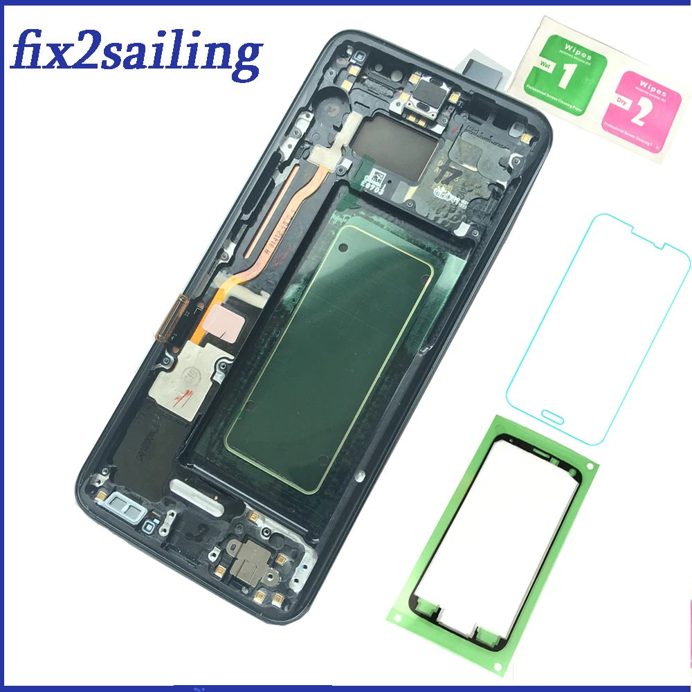 

Super Amoled For Samsung galaxy S8 screen frame replacement LCD G950F G950FD G9500 G950U LCD Display digitizer Assembly