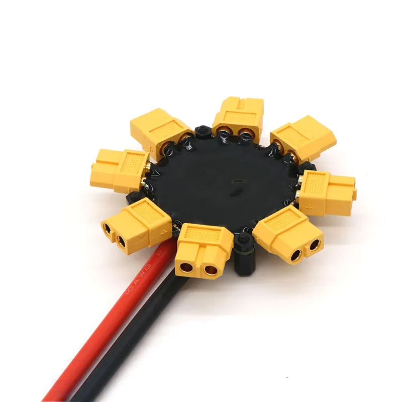 1PC Plant Protection Drone High Current Power Distribution Board V1 8awg 10awg Welded Distributing Module with XT60 Male Plugs