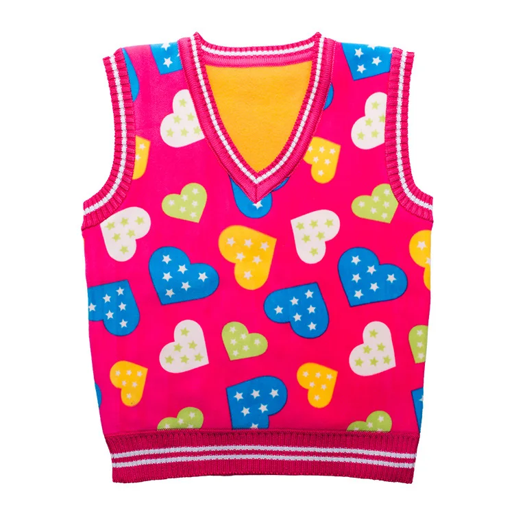 Baby Girls Sweater Vest Cute Little Girls Sweaters 2016 Character Fashion Kids Knitting Baby