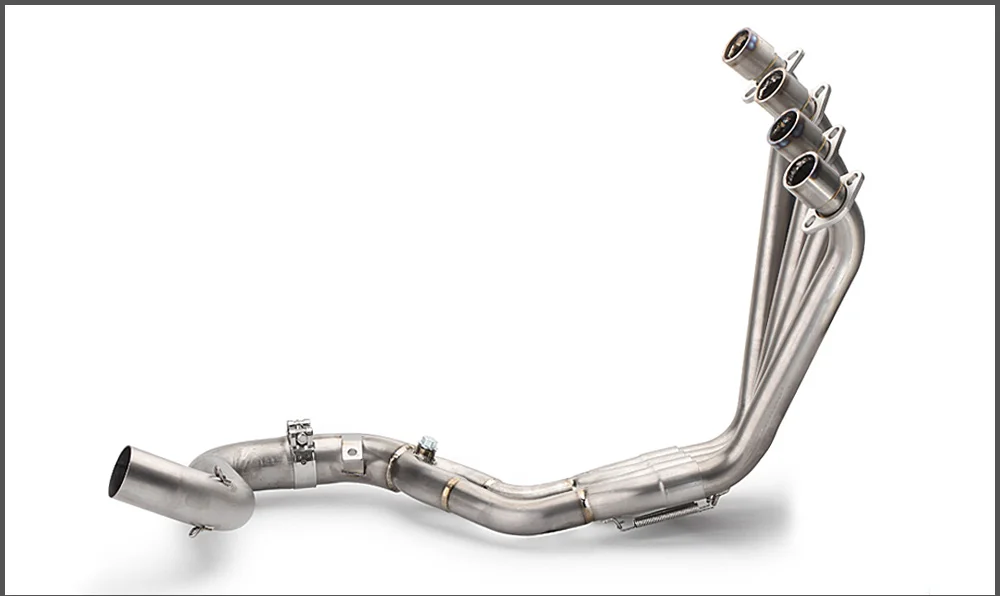 CBR650 спереди ссылка заполнения системы moto rclcle глушитель выхлопной трубы escape moto titanium сплава для Honda CBR650F CB650F Slip-On