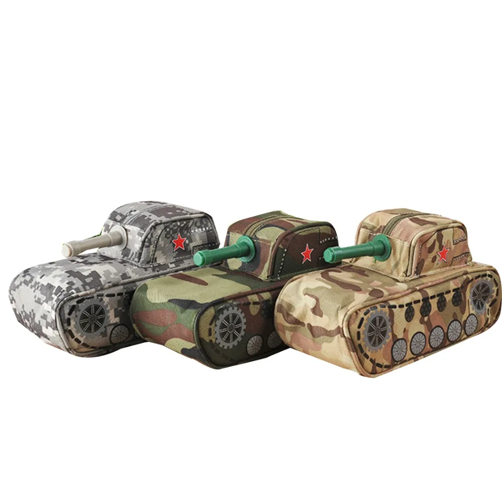 

Creative Shaped Tank Pencil Case with Lock Code Kawaii Large Capacity Pen Bag Storage Bag Boys School Student Stationery Box