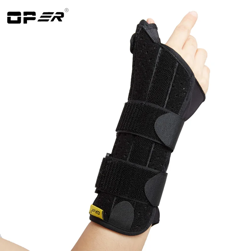 OPER New Finger Splint Wrist Thumb fixation Brace Support Wristbands orthosis Stabilizer Brace 3 Aluminum Splint Inside Scaphoid elbow and wrist stabilizing brace fixation support brace for injury or hurt