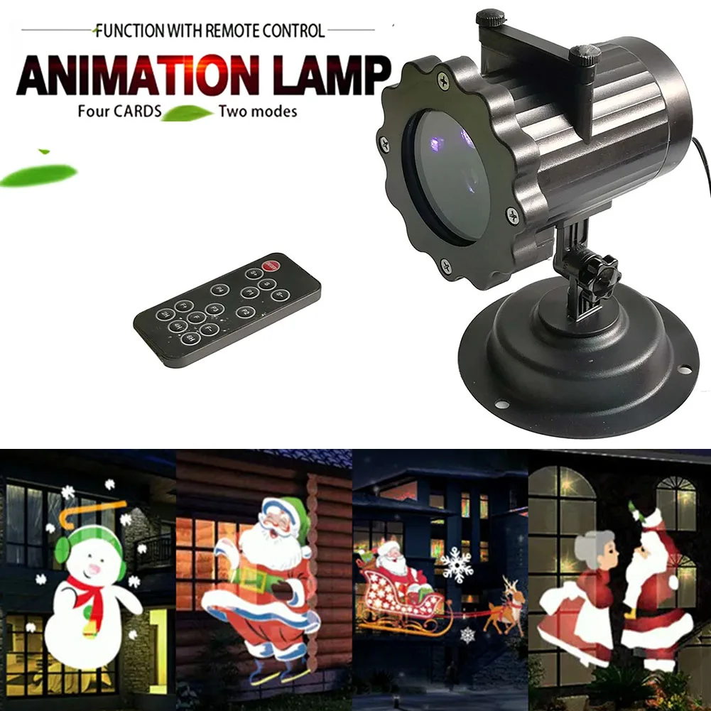 

Christmas Light Projector Waterproof Decorations Outdoor LED Light Cartoon Projector Lamp for Landscape Garden Holiday Party J2Y