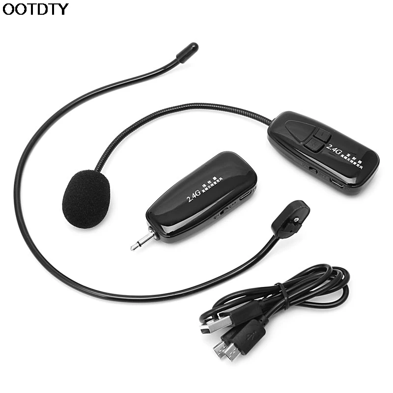 2.4g Wireless Microphone Headset Megaphone Radio Mic For Speech
