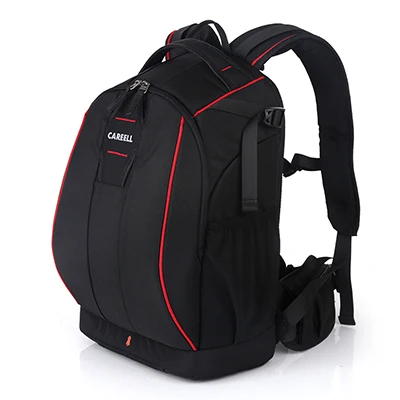 CAREELL C1098 сумка для камеры для мужчин и женщин рюкзак для камеры цифровые плечи большой емкости рюкзак для Canon Nikon SLR сумка для камеры - Цвет: red large