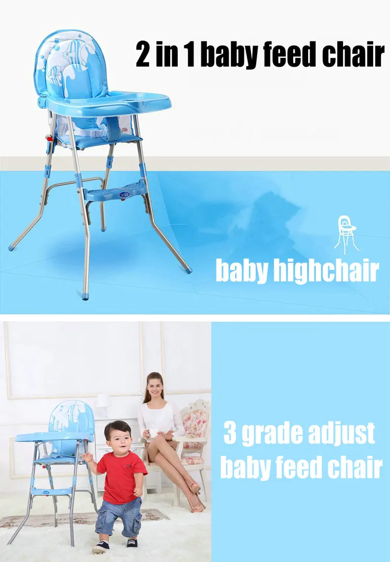 Регулируемый столик для кормления малыша, портативный стульчик для кормления, Многофункциональный Детский стульчик 2 в 1, легкий детский стульчик для кормления