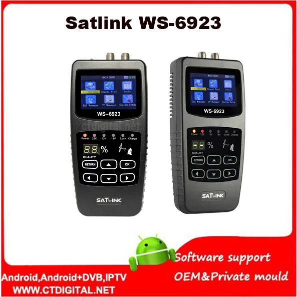 Satlink WS-6923 satfinder Free shipping 2.1" Satellite Finder Digital Satellite Finder Meter sat-link WS6923 satfinder