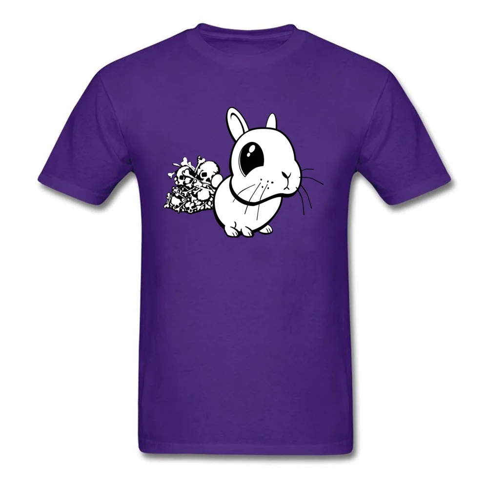 Bunny Europe Top T-shirts for Men Cotton Fabric Summer/Fall T Shirt Slim Fit Sweatshirts Short Sleeve Brand New Round Collar Bunny purple