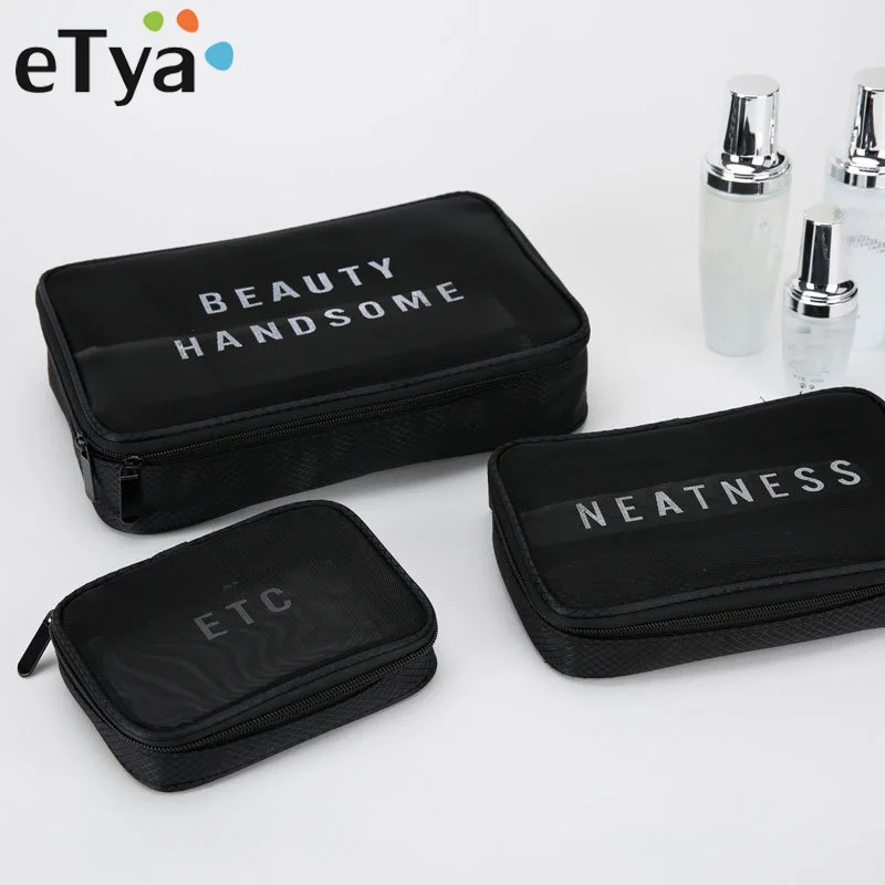 eTya Brand Cosmetic Bags Women Makeup Case Travel Organizer Professional Storage Brush Necessaries 