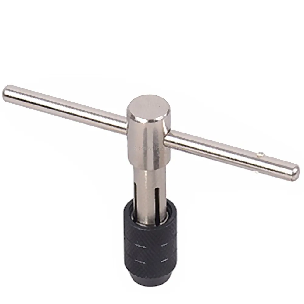 M5 M8 Chuck Tap Wrench Adjustable T Handle Tapping Bolt Screw Hand Tool
