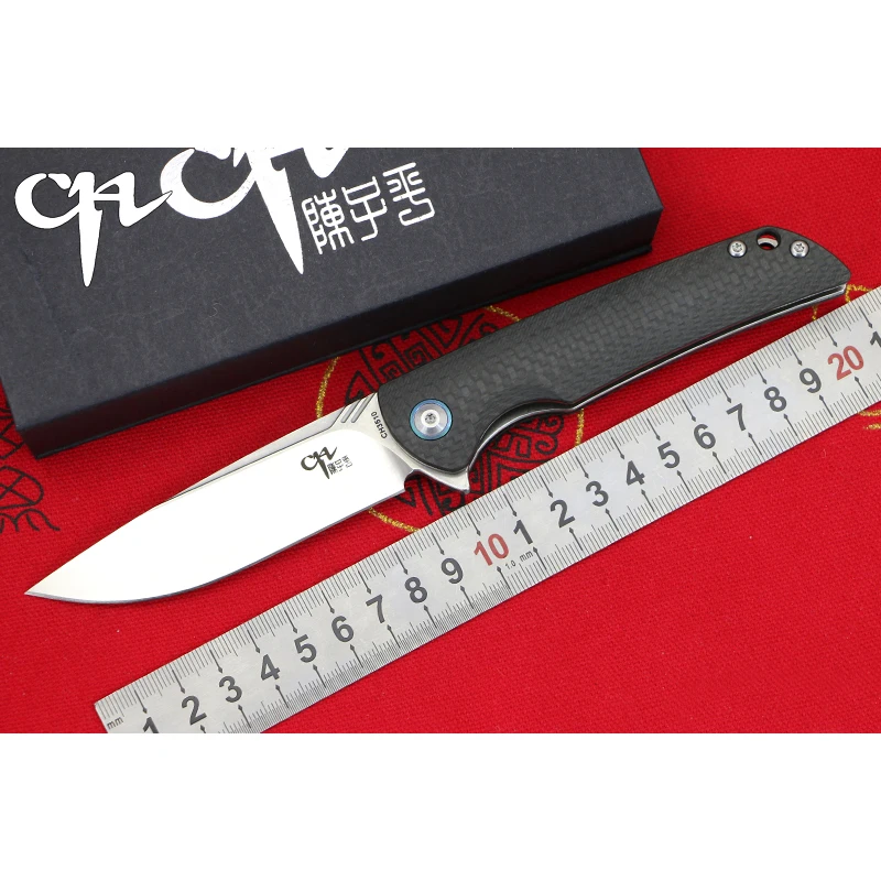

CH3510 original Flipper folding knife VG-10 blade 3K carbon fiber handle Outdoor camping hunting pocket knives EDC tool Surviva