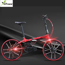 New Brand aluminum alloy 20/22 inch frame 6 speed folding bike outdoor BMX Disc brake bicicletas lady children bicycle