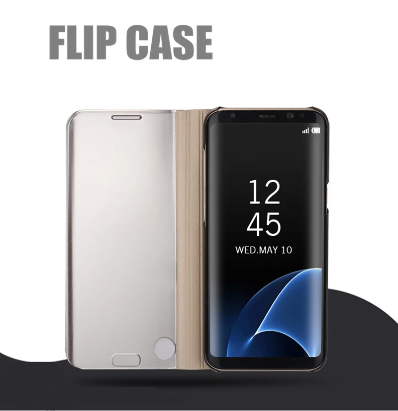 Умный зеркальный флип кошелек для Huawei P Smart Plus 2019 2017 кожаный чехол книжка с